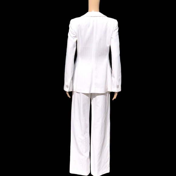 Giorgio Armani vintage white pant suit Sz 4 eu 36 - Picture 3 of 16